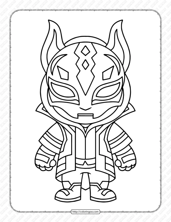 Chibi Fortnite Coloring Pages 33 1 chibi fortnite coloring pages 33
