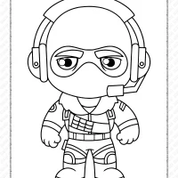 chibi fortnite coloring pages 36