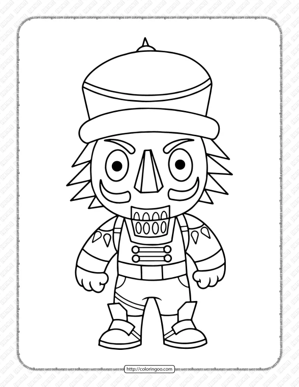 Chibi Fortnite Coloring Pages 37 1 chibi fortnite coloring pages 37
