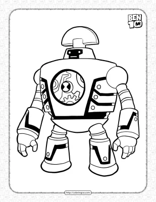 Clockwork Ultimate Alien Classic Poloring Page