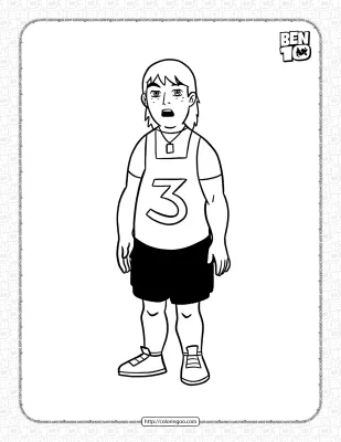 Cooper Daniels Alien Force Coloring Pages