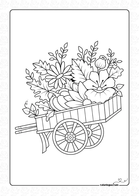 Cute Fall-Themed Coloring Pages 1 cute fall themed coloring pages