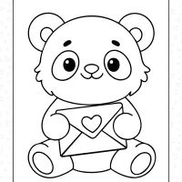 cute panda for valentines day