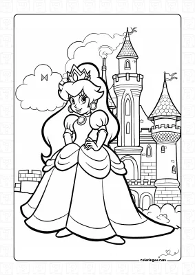 Cute Princess Peach from Super Mario