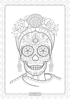 Day of the Dead Woman Sugar Skull