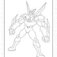 Diamondhead Coloring Page 2 diamondhead coloring page