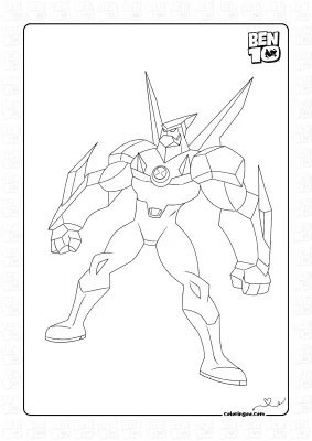 Diamondhead Coloring Page