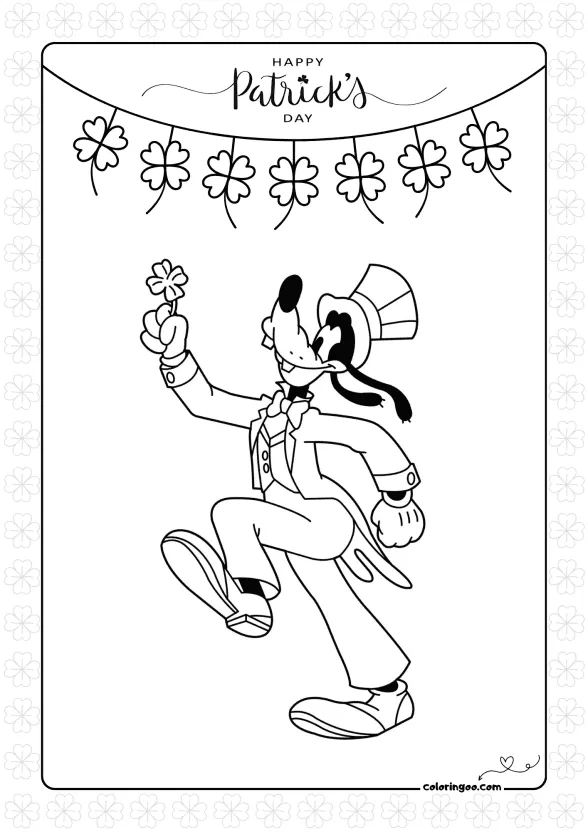 Disney Goofy St. Patrick's Day 1 disney goofy st patricks day