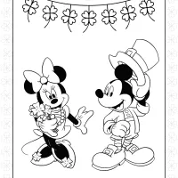disney mickey minnie mouse st patricks day