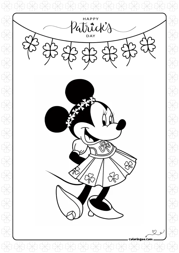 Disney Minnie Mouse St. Patrick's Day 1 disney minnie mouse st patricks day