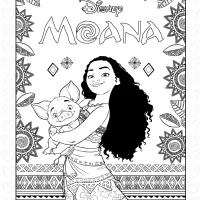 disney moana coloring activity