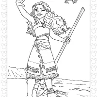 disney moana coloring pages