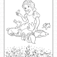 disney snow white coloring pages
