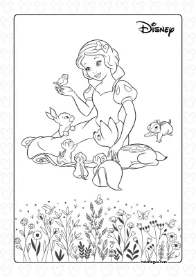 Disney Snow White Coloring Pages