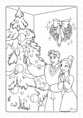 Disney Tiana Coloring Page