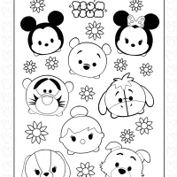 disney tsum tsum coloring page