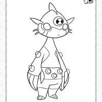 Ditto Omniverse Classic Coloring Page 54 ditto omniverse classic coloring page