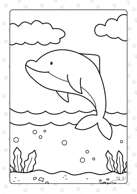 Dolphine Coloring Activities