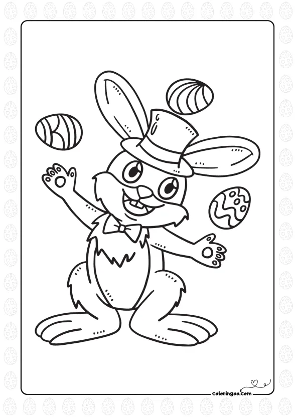easter bunny juggling