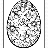 easter egg floral design