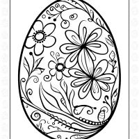 easter egg outline