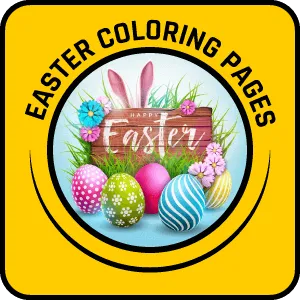 Free Printable Coloring Pages for Kids 4 easter yellow button