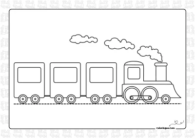 Easy Train Drawing