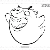 free angry birds minion pig coloring pages
