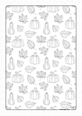 Free Autumn Leaf Coloring Pages
