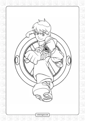 Free Ben 10 Coloring Sheet