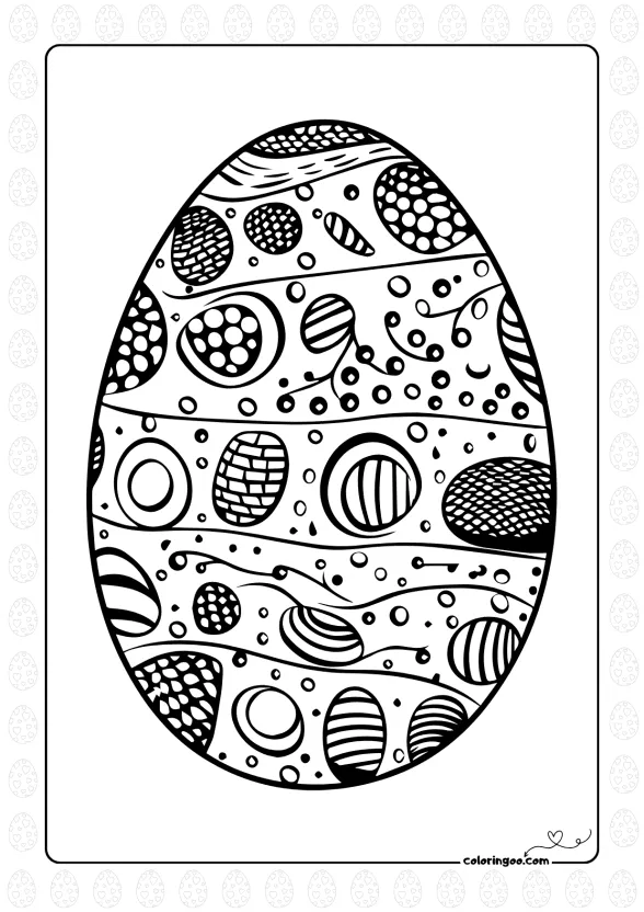 free easter egg coloring