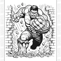 free hulk coloring pages