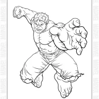 free hulk coloring sheet