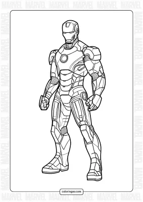 Free Iron Man Coloring Pages