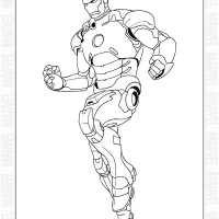 free iron man coloring sheet
