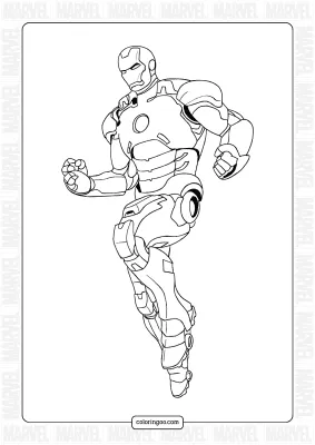 Free Iron Man Coloring Sheet