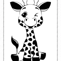 Printable Cute Giraffe Coloring Pages 9 free printable cute giraffe coloring pages