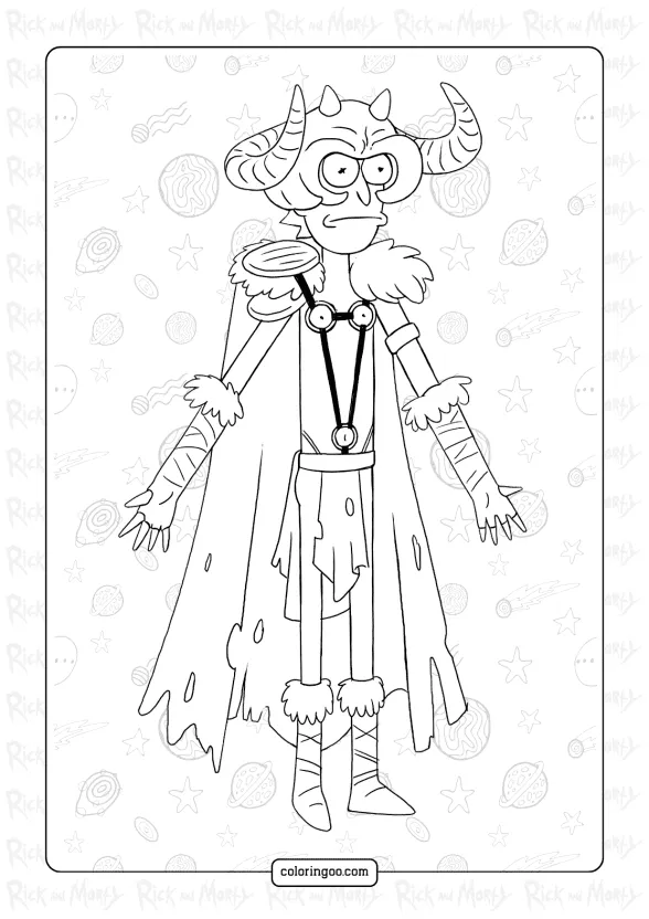 Free Rick and Morty Coloring Pages 1 free rick and morty coloring pages