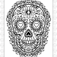 free sugar skull illustration
