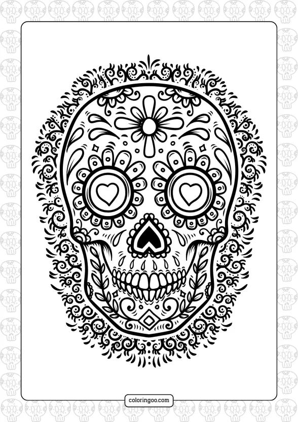 free sugar skull illustration