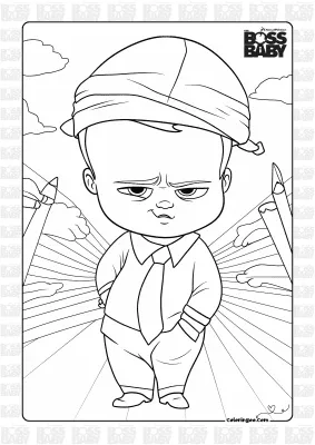 Free The Boss Baby Pdf Coloring