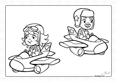 Girl and Boy on the Plane