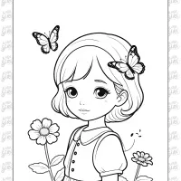 girls coloring pages 11