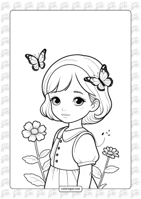 Girls Coloring Pages 11