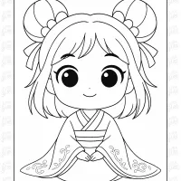 girls coloring pages 14