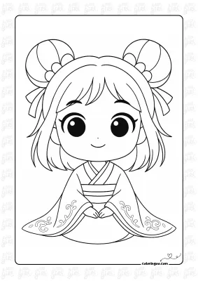 Girls Coloring Pages 14