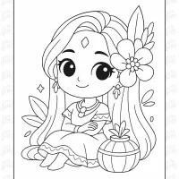 girls coloring pages 15