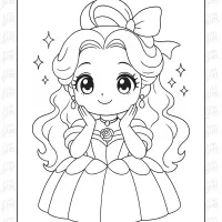 girls coloring pages 17