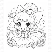 girls coloring pages 18