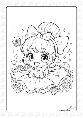 Girls Coloring Pages 18